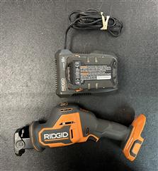 RIDGID RECIPROCATING SAW W/ BAT. & CHARGER